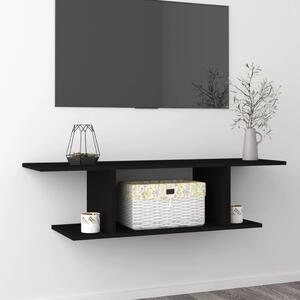 Wall Mounted TV Cabinet Black 103x30x26.5 cm