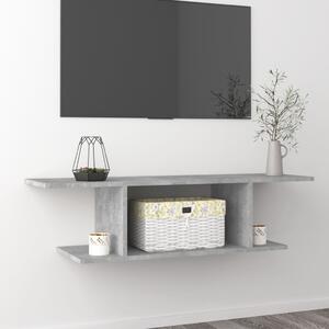 Wall Mounted TV Cabinet Concrete Grey 103x30x26.5 cm