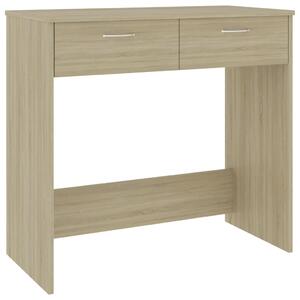 Desk Sonoma Oak 80x40x75 cm Engineered Wood