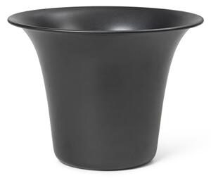 Ferm LIVING Spun Alu flower pot Ø24x17,5 cm Blackened aluminum