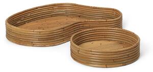 Ferm LIVING Isola tray 2 pieces Natural Stained