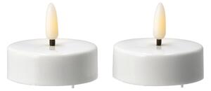 Scandi Essentials Bright LED tealight Ø5.8 cm 2-pack White