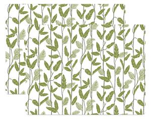 Åry Home Mougli Green placemat 30x40 cm 2-pack Green-white