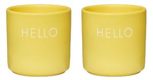 Design Letters Design Letters egg cup 2-pack Hello-yellow