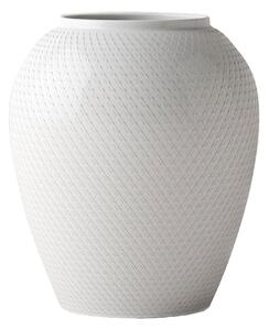 Lyngby Porcelæn Rhombe vase Ø21.5 cm White