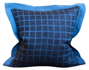 Fine Little Day Rutig cushion cover 47x47 cm Blue-black