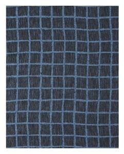 Fine Little Day Rutig jacquard-woven table cloth 147x250 cm Blue-black