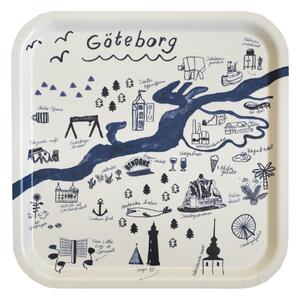 Fine Little Day Gothenburg tray 32x32 cm White-Blue
