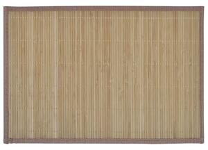 6 Bamboo Placemats 30 x 45 cm Brown