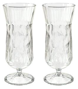 Koziol Club No. 17 drinking glass plastic 40 cl 2-pack Crystal clear