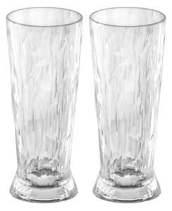 Koziol Club No. 10 beer glass plastic 30 cl 2-pack Crystal clear