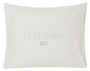 Lexington Lexington Printed Cotton Poplin pillowcase 50x60 cm White-light grey