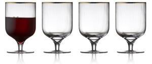 Lyngby Glas Palermo Gold wine glass 30 cl 4-pack Clear-gold