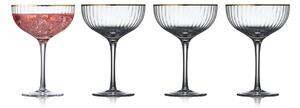 Lyngby Glas Palermo Gold cocktail glass 31.5 cl 4-pack Clear-gold