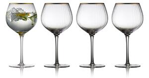 Lyngby Glas Palermo Gold gin & tonic glass 65 cl 4-pack Clear-gold