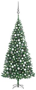 Artificial Pre-lit Christmas Tree with Ball Set LEDs 300 cm Green