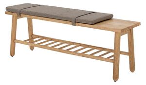 Bloomingville Linde bench with cushion Grey
