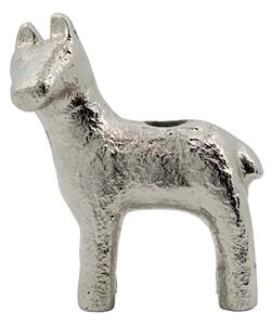 House Doctor Horse candle stick 7.5 cm Antique silver
