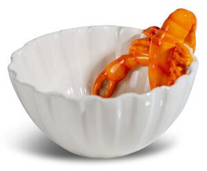 Byon Lobsti bowl Ø14 cm White-orange