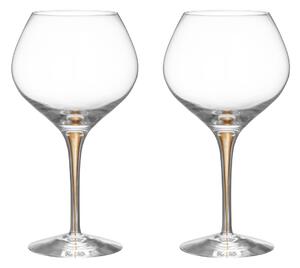 Orrefors Intermezzo Bouquet wine glass 70 cl 2-pack Gold