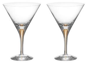 Orrefors Intermezzo martini glass 25 cl 2-pack Gold