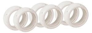 Broste Copenhagen Nordic Vanilla napkin ring 6-pack Cream with grains