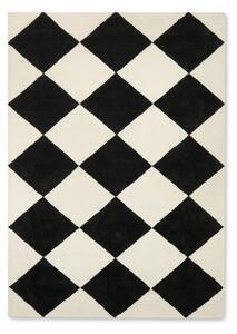 Tinted Tenman wool carpet 170x240 cm Black-white