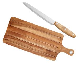 Dorre Billy bread knife and cutting board 2 pieces Acacia-stainless steel