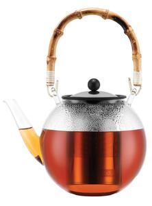 Bodum Assam teapot with bamboo handle 1 l Clear