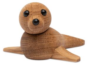 Spring Copenhagen Mini Seal decoration 9 cm Oak