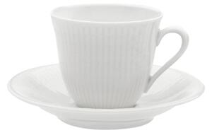 Rörstrand Swedish Grace cup with saucer 16 cl Snow