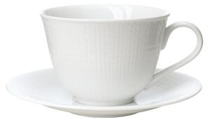 Rörstrand Swedish Grace cup with saucer 45 cl Snow