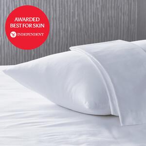 100% Organic Bamboo Silk Pillowcases (2 Pack), White