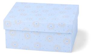 Storage box - Paper. 21.5 x 17.5 x 9.5 cm. - Misty Blue - Søstrene Grene