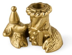 Dog birthday candleholder - Iron. - Gold - Søstrene Grene