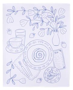 Poster 40 x 50 - 170 gsm. - Electric Blue - Søstrene Grene