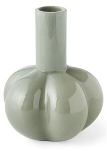 Vase - Glass. 12 x 12 x 15 cm. - Green - Søstrene Grene