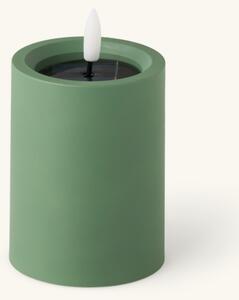 Solar candle - 7.5 x 10 cm. - Moss Green - Søstrene Grene