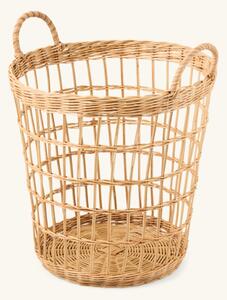 Basket - Rattan. Ø35 x 36 cm. - Nature - Søstrene Grene