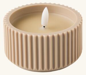 LED candle - 9.8 x 5 cm. - Camel - Søstrene Grene