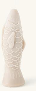 Fish candle - 15.9 cm. - Warm Grey - Søstrene Grene
