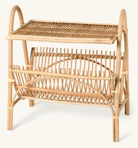 Side table with storage - Rattan. 50 x 33 x 55 cm. - Nature - Søstrene Grene