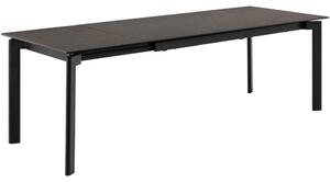 Papillion Ceramic Extending Dining Table With Black Legs - Fairbanks Black