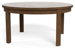 Salida Ceramic Top Round Coffee Table - Smoked Oak
