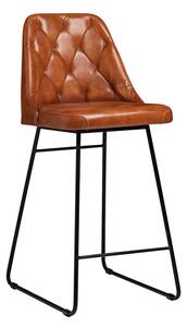 Carlant Bar Stool in Bruciato Leather