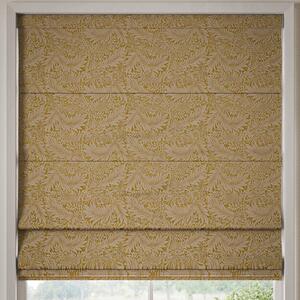 William Morris Larkspur Woven Made to Measure Roman Blind Ochre