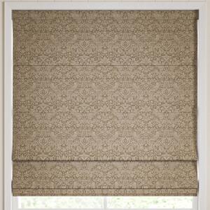 William Morris Strawberry Thief Woven Made to Measure Roman Blind Walnut