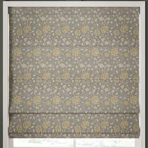 William Morris Wild Tulip Made to Measure Roman Blind Limestone