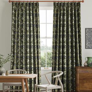 William Morris African Marigold Velvet Made To Measure Curtains Cornflower