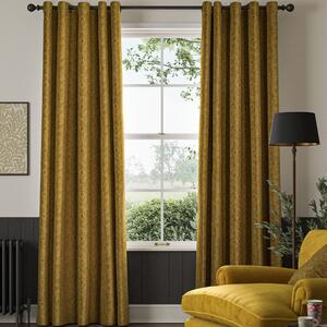 William Morris Marigold Velvet Made To Measure Curtains Ochre